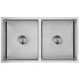 Acl Cora 750mm x 440mm Double Bowl Kitchen Sink